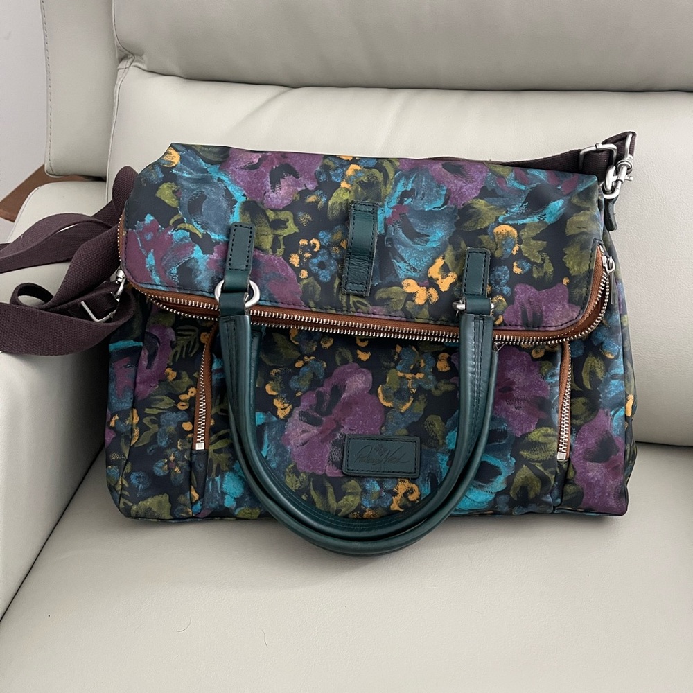 Patricia Nash Trapiani deep blue nature convertable backpack